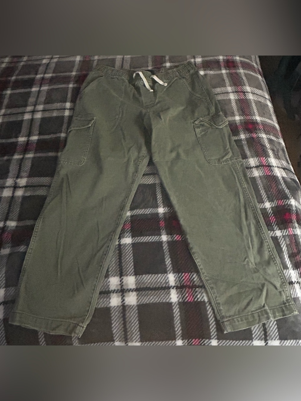GAP Cargo Easy Jean Pull On Green Large - Picture 3 of 9